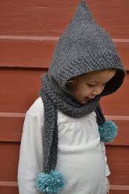 Pixie Scarf Hat Knitted Hats Kids Girls Knit Headband Pattern Child Hat Knitting Pattern