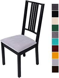 Homaxy Velvet Dining Room Chair Seat Cover Washable Removable Soft Chair Seat Cushion Prot Velvet Dining Room Chairs Seat Covers For Chairs Dining Room Chairs