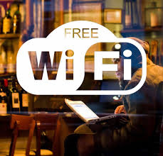 Free Wifi Sticker Window Decal Sign For Cafe Bar Club Office Shop