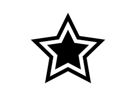 Simple Black And White Star Icon Black And White Stars Black And White Stars