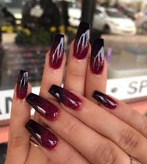 Image About Beauty In N A I L S By Princessinspo Black Ombre Nails Red Ombre Nails Ombre Nails Glitter