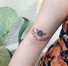 Lil Bee From Yesterday Lavender Tattoo Tiny Tattoos Bee Tattoo