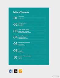 Generic Table Of Contents Template Google Docs Word Apple Pages Pdf Template Net Table Of Contents Template Table Of Contents Words