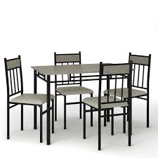 5 Piece Faux Marble Dining Set Table In 2020 Dining Table In Kitchen Modern Table And Chairs Dining Table Marble