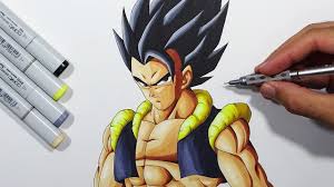 I have used markers to color this drawing. How To Draw Gogeta Step By Step Tutorial Youtube