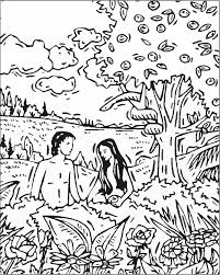 The adam and eve tempted by serpent. Bible Coloring Pages Adam And Eve