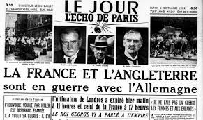Conflit armé entre deux ou plusieurs etats. Il Y A 80 Ans Le Debut De La Seconde Guerre Mondiale Retronews Le Site De Presse De La Bnf