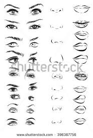 stock images similar to id 32767165 black silhouette woman profile sketches pencil art drawings nose drawing