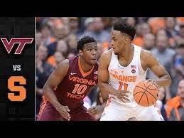 Virginia Tech Vs Syracuse Basketball Highlights 2017 18 Youtube Basketball Highlights Syracuse Basketball Virginia Tech