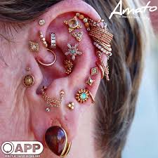 A Lil Update To Mariannes Ear All Piercings By Joe At