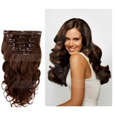 With this length, you can have outstanding medium length hairstyles and easily choose yourself favorite 20 inch hair extensions give your hair a completely fresh and young appearance. Clip In Hair Wavy Extensions Chocolate 20 Inch