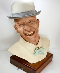 Jazzman Bust Sculpture by Edward J Rohn