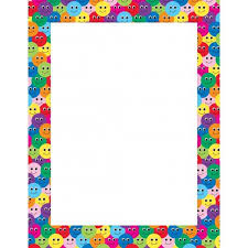 smiley face border poster smiley classroom charts face