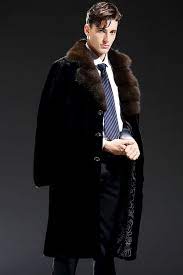 Linailin New Mens Mink Fur Coat Mens Winter Coat Fur Coat Men Mink Coat