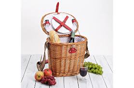 Wann habt ihr das letzte mal ein ausgiebiges und gemütliches picknick gemacht? Picknickkorb Fur 2 Personen Mit Tragegurt 14 Teilig Visenco