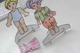 Bastelvorlage anziehpuppen papier / hampelmann & papierpuppe bastelvorlagen | babyduda. Von Papierpuppen Paper Dolls Download Paper Dolls Pdf Bonus