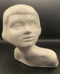 VINTAGE LOTUS POTTERY Horse Head Ornament Elizabeth Skipworth British  Studio Art £28.02