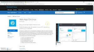 Prerequisites for creating web application from azure portal: Quick Overview Microsoft Azure Web App On Linux Youtube