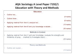 On this page, you can find all the past papers for all of the tests below. A Level Sociology Aqa Paper 1 Education With Theory And Methods Revisesociology