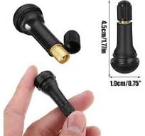 Valvula Rueda Coche Válvulas Neumáticos TR413 | 10 Piezas | Goma Negra |  Para Coches Y Motos | 45x15mm Tapón Válvula Antigüedad