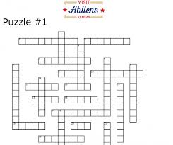 No pencil or eraser required! Crossword Puzzles Visit Abilene Kansas