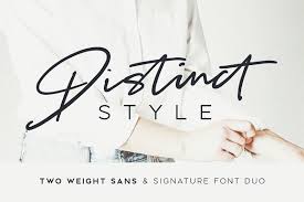 A stylish & modern harmony of sans & script typefaces. Distinct Style Font Duo Kreativ Graphic