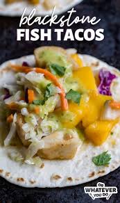 Mix in lime juice and cilantro and set aside. Blackstone Fish Tacos With Peach Salsa Or Whatever You Do