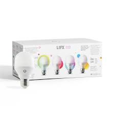 Lifx Mini Colour 800 Lumens A60 E27 Smart Light Bulb 4 Pack Smart Light Bulbs Energy Saving Light Bulbs Smart Lighting