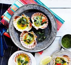 Grilled Scallops In The Shell Recipe Recipe Grilled Scallops Stuffed Shells Recipe Seafood Recipes