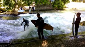 Explore the best of englischer garten süd! River Surfing On The Eisbach In The English Garden Munich Surfen Im Englischen Garten Munchen By Kar Youtube