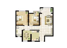 In addition, an open floor plan can make your home feel larger, even if the square footage is modest. Color Floor Plan Creative Image Picture Free Download 401201914 Lovepik Com