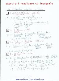 30/07/2011 funcția f este derivabila pe un interval l dacă este derivabila în fiecare punct al intervalului l; Exercitii Rezolvate Primitive