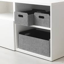Besta Grey Box 25x31x15 Cm Ikea White Storage Cube Storage Ikea