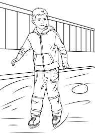 Also check out our other sports coloring pages with a variety of drawings to print and paint. Boy With Ice Skating Coloring Page Free Printable Coloring Pages For Kids