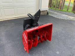 Others are controlled remotely from the operator's position and make it easier to adjust the chute without stopping. Troy Bilt Flex Snow Blower Used 26 Two Stage Snow Thrower Attachment Ronmowers