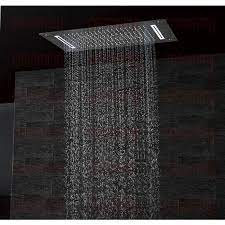You definitely will have a difficult time picking from the wide array of products such as led shower heads and oil rubbed bronze led showerheads. Super Luxury Shower 5 Function Recessed Ceiling Mount Led Large Shower Set System Ceiling Shower Head Ceiling Mounted Shower Head Shower Set
