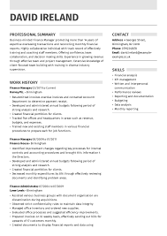 Work with senior management to ensure reporting is timely and effective; Professional Finance Manager Cv Examples Myperfectcv
