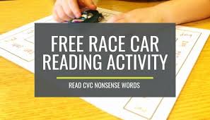 They draw a line to show each syllable and then they label the syllable type underneath. Free Race Card Reading Activity Cvc Nonsense Words Kindergartenworks