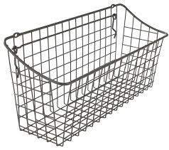 Maybe you would like to learn more about one of these? Wall Mount Wire Basket Industrial Wall Organizers By Organize It 88376 Houzz