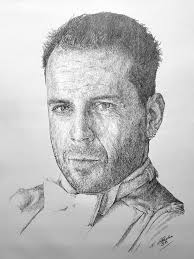 Bruce Willis In Pencil By Steven Streetin Celebrity Art Drawings Celebrity Drawings Portrait Drawing