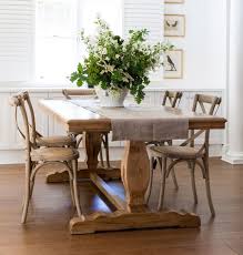Long Table And Cross Back Chairs French Farmhouse Dining Table Farmhouse Dining Table Cross Back Dining Chairs