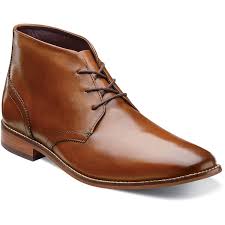 Men S Dress Shoes Saddle Tan Plain Toe Chukka Boot Florsheim Montinaro