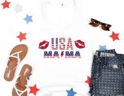 USA Mama/women/mom/4th of July/ Patriotic/ Sublimation/ - Etsy