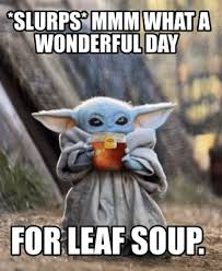 Prepare for a cuteness overload. Meme Creator Funny Slurps Mmm What A Wonderful Day For Leaf Soup Meme Generator At Memecreator Org