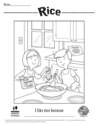 Rice Coloring Sheet Coloring Sheets Rice Color