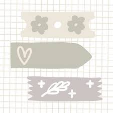 Download Patterned Sticky Tape For Free Libre De Vectores Etiquetas De Material Escolar Decorar Hojas De Cuaderno