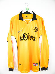 Original 1998 00 Dortmund L S Home Jersey 10 Moller Xl Rb Classic Soccer Jerseys