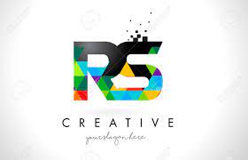 Free photography logo designs that you can download and use as your own! Rs R S Letter Logo With Colorful Vivid Triangles Texture Design Royalty Free Cliparts Vectors And Stock Illustration Image 76892106