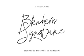How do you change it? Blenheim Signature Font