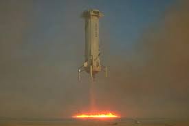 Blue origin's new shepard rocket landed safely on the ground after amazon founder jeff bezos and crew mark bezos, wally funk, and oilver daemen launched into space. B4hxcgopde9um